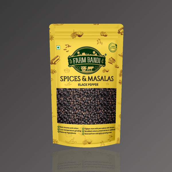 Black Pepper whole 400 grams - Farm Bandi