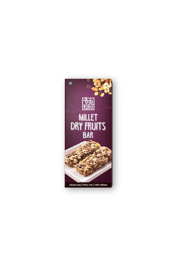 Millet Dry Fruits Bar | Energy Bar - Kiru (30 bars)