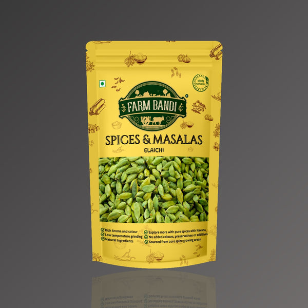 Elaichi Green Cardamoms whole 250 Grams - Farm Bandi