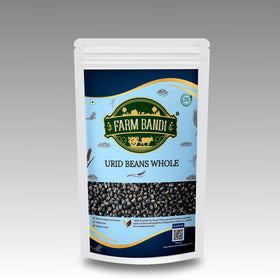 Urad / Urid Beans Whole / Black Gram 2.5 Kg - Farm Bandi