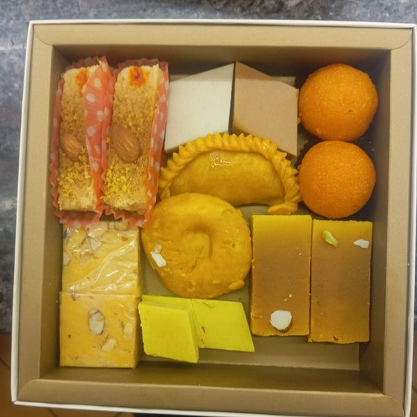 North India Sweet (500 grams) Box and Namkeen (250 grams)