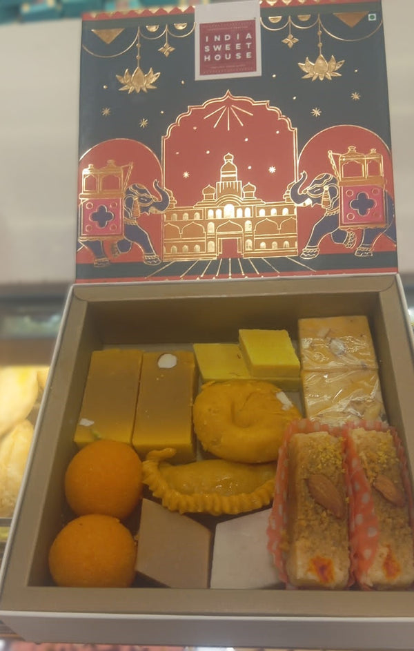 North India Sweet (500 grams) Box and Namkeen (250 grams)