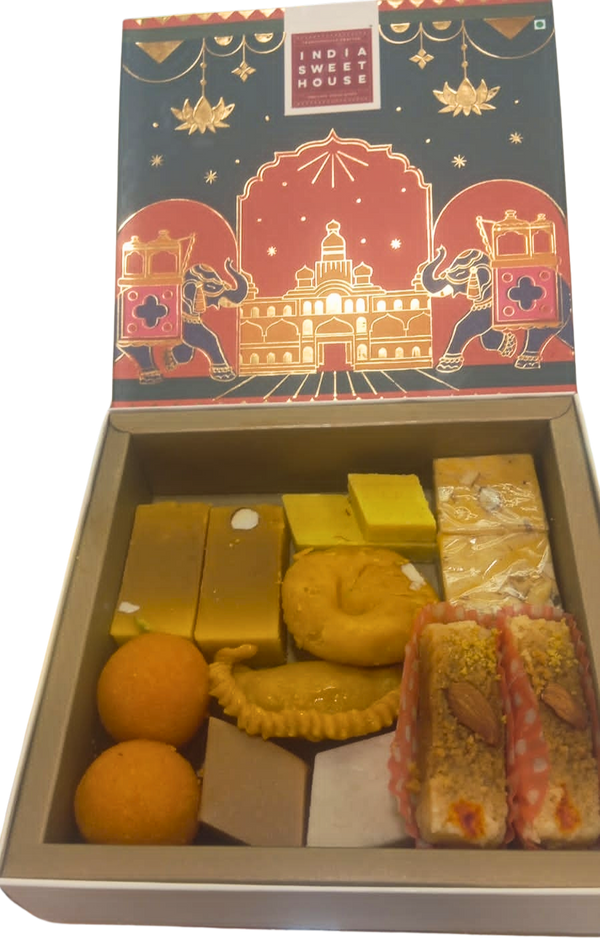 North India Sweet (500 grams) Box and Namkeen (250 grams)
