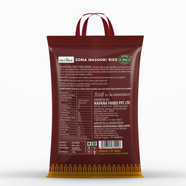 Sona Masoori Rice - 50 Kg - PARISHUDD