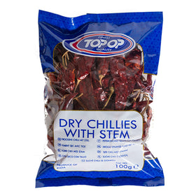 TOP-OP CHILLIES WHOLE WITH STEM 100g