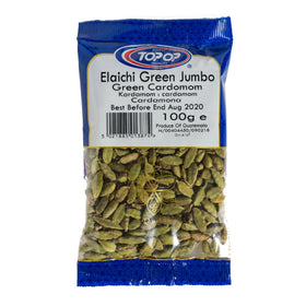 TOP-OP ELAICHI GREEN JUMBO (CARDAMOM) 100g